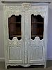 18th Century Country French Paint Decorated 2 Door