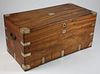 Signed Chinese Export Camphorwood Trunk, 19th Century