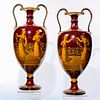 Pair of Royal Doulton Morrisian Ware Vases, Maidens