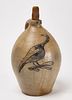 Early Stoneware Jug with Incised Bird