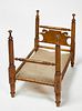 Early Tiger Maple Doll's Bed