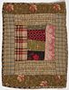 Pieced Squares and Bars Doll Quilt