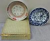 Lot of 2 Vintage Chinese Porcelain Low Bowls.