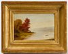 Primitive Hudson River Painting