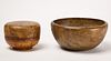 Burl Bowl and covered Bowl