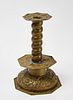 Early Brass Candlestick