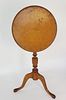 Vintage Pennsylvania Tiger Maple Dish Top Candle Stand
