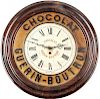 Vintage Tole Painted French Advertising Clock