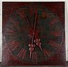 Decorative Large Scale Painted Metal Clock Face