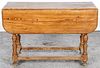 Antique Continental Hemlock Dropleaf Table