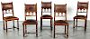 Five Antique Jacobean Style Chairs