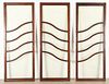 Three Art Deco Style Architectural Glass Panels