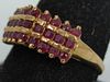 10kt Yellow Gold & Ruby Pyramid Ring