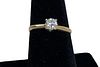 14kt Yellow Gold Diamond Solitaire Engagement Ring