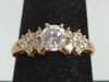 14kt Yellow Gold & Clear CZ stone Ring