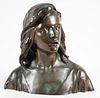 Larche Bronze Bust of Young Christ