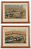Two Antique Lithographs After Charles Hunt