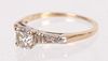 A Vintage 14k Diamond Engagement Ring