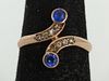 Antique Gold and Sapphire Ring