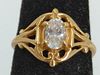 14kt Yellow Gold & Cz Stone Ring