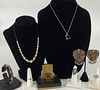 Lot of Assorted Fashion & Costume Jewelry + Accessories