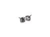 Sterling and CZ Stone Stud Earrings