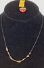 Vintage Sterling Necklace with Baltic Amber Pendant