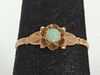 Vintage / Antique 10kt Yellow Gold & Opal Ring