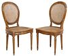 (8) FRENCH LOUIS XVI STYLE CANE DINING CHAIRS