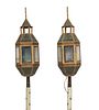 (2) CONTINENTAL TOLE PAINTED PROCESSIONAL LANTERNS