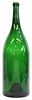 LARGE FRENCH GLASS CHAMPAGNE BOTTLE, 22.25"H