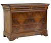 FRENCH LOUIS PHILIPPE PERIOD WALNUT COMMODE