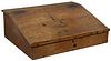 FRENCH SLANT-TOP ECRITOIRE/ BIBLE BOX, 1827