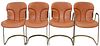 (4) WILLY RIZZO FOR CIDUE ITALIAN MODERN CHAIRS