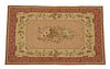 AUBUSSON STYLE WOVEN FLORAL TAPESTRY RUG