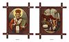 DOUBLE-SIDED OIL ON METAL ST NICHOLAS & NATIVITY