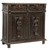 RELIGIOUS CARVED SIDEBOARD CHRIST FIGURES
