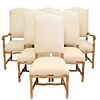 (6) RALPH LAUREN LOUIS XIV STYLE DINING CHAIRS