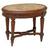 PETITE LOUIS XVI STYLE CARVED FOOTSTOOL/ FOOTREST