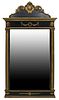 NEOCLASSICAL PARCEL GILT & PAINTED MIRROR, 67.5"