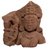 Northern India Red Sandstone Sculpture Fragment