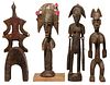 African Carved Wood Figure Assortment