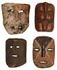Multi-Cultural Carved Wood Mask Assortment