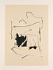 Motherwell, Robert Untitled (aus: Tres Poemas, 1988). Lithographie auf cremefarbenem aufgewalzten Japan auf starkem Vélin. 42 x 30 cm (54,6 x 45 cm). 