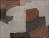 Poliakoff, nach Serge Composition brune, grise et noire (Komposition in Braun, Grau und Schwarz). 1964. Farbaquatinta auf Velin. 37 x 48,2 cm. (37,6 x