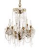 Louis XVI Style 12 Light Crystal Chandelier