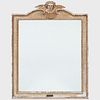 Large Continental Painted and Parcel-Gilt Mirror