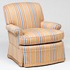 Modern Stripe Upholstered Club Chair