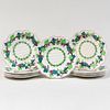 Set of Wedgwood Porcelain Grapevine Decorated Plates