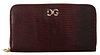 BORDEAUX CARD HOLDER BILL COIN CONTINENTAL LEATHER WALLET